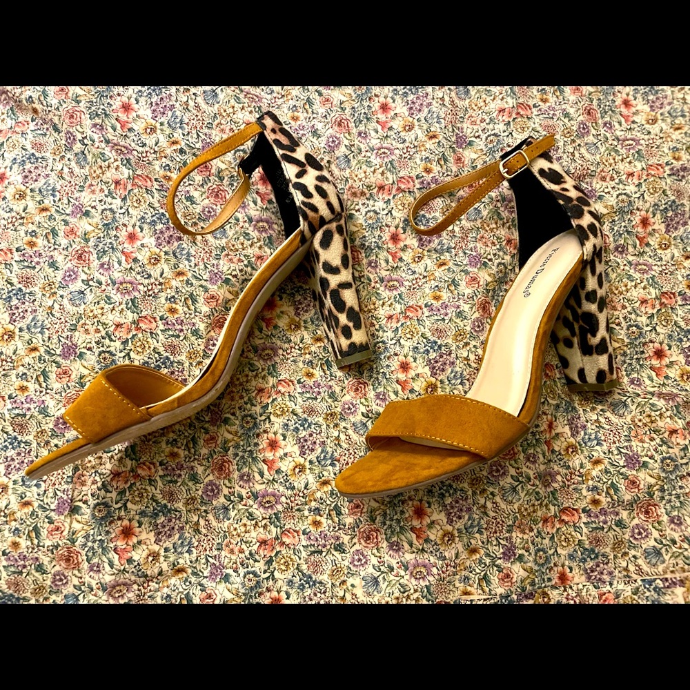 Pierre Dumas Leopard Sandals